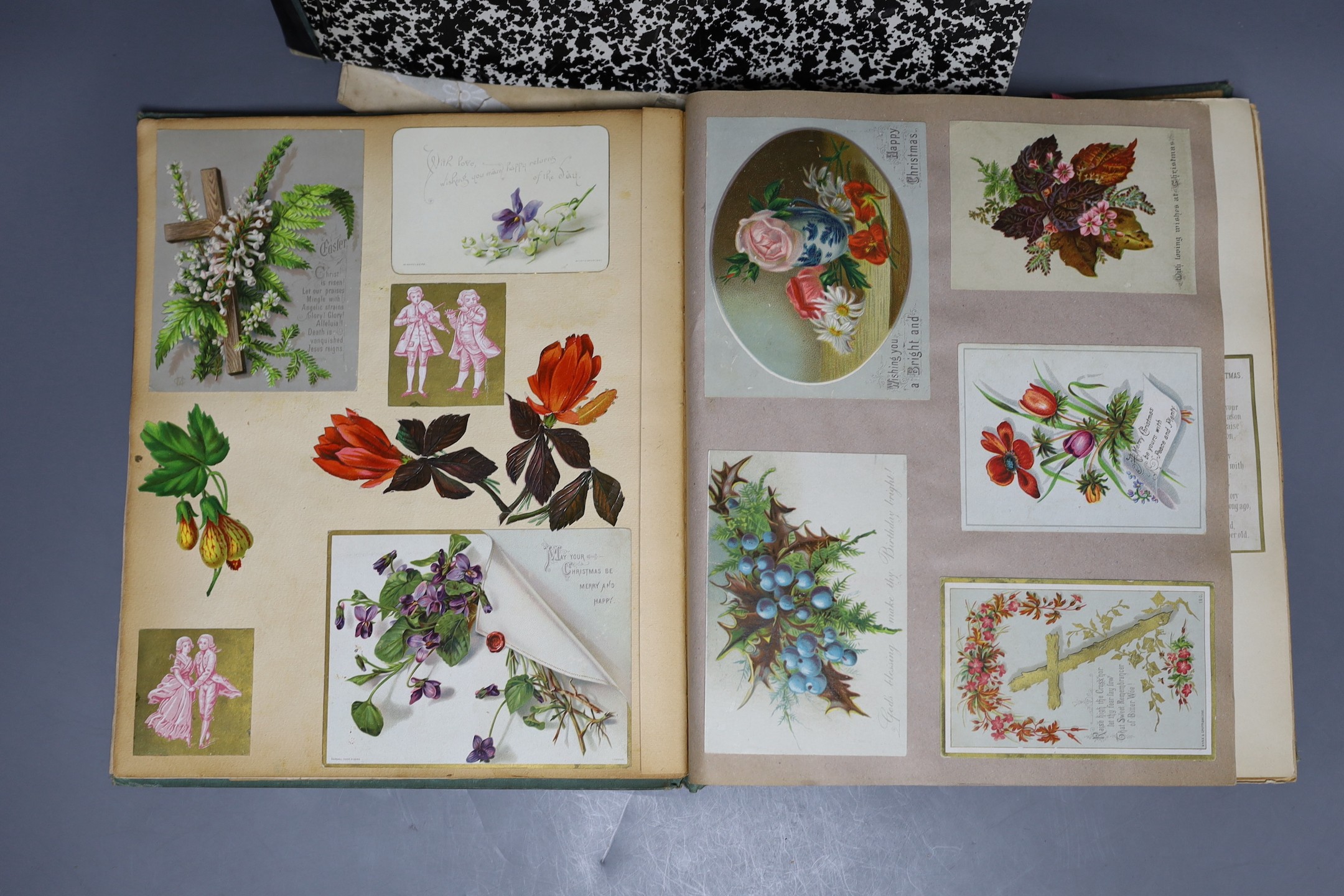 A Victorian scrap album and mixed ephemera